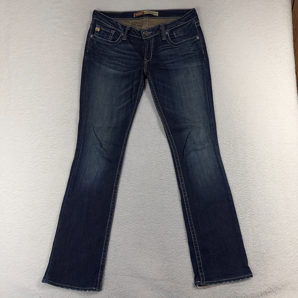 BIG STAR Women's Stretch Casey K Slim Boot Low Rise Blue Jeans 29XXL (31.5x31.5)